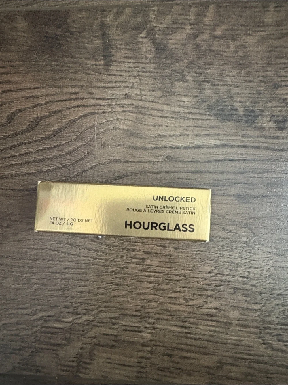 Hourglass unlocked satin cream lipstick in FAUNA number 340, new inbox